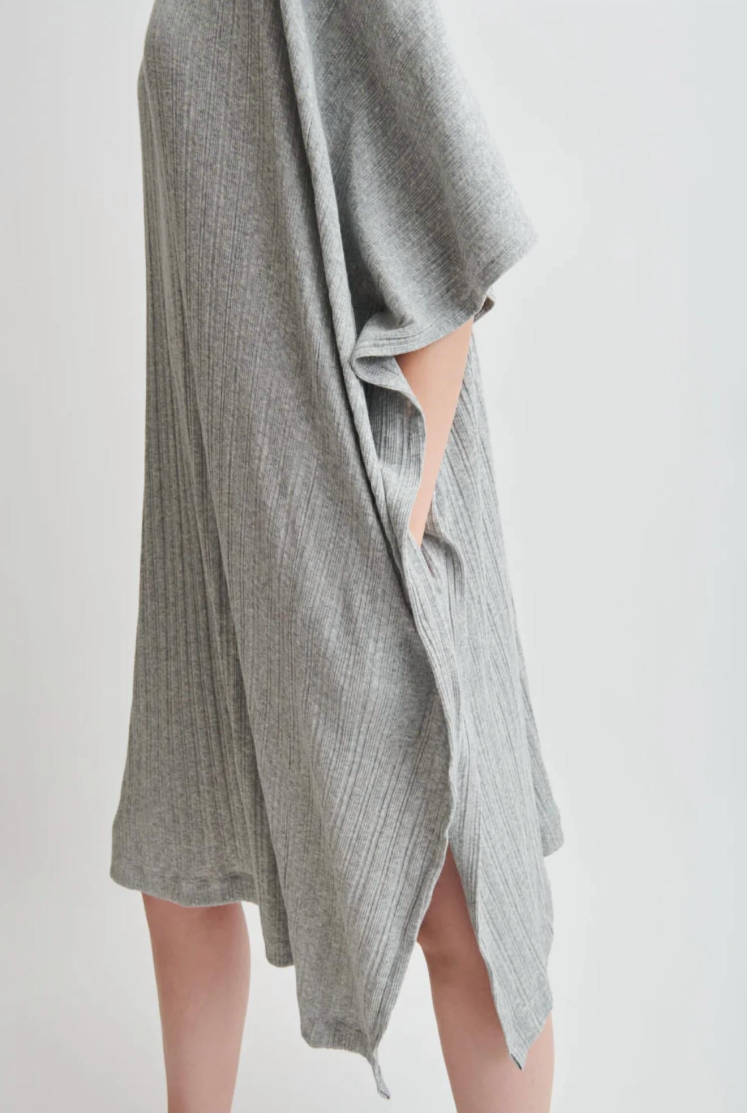 Skin - Rosa Ribbed Bateau-neck Midi Caftan
