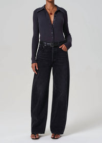 Citizens Of Humanity - Gila Polo Long Sleeve Fitted Button Up Shirt