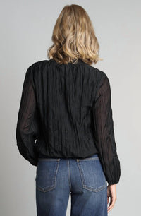 Lola & Sophie - Crinkle Georgette Victorian Top