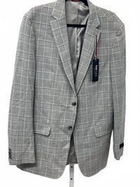 Tommy Hilfiger Men's Conrad Plaid Suit Separate Sportcoat in light gray - men's jacket