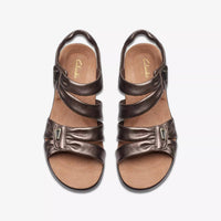 Clarks Women's Kitly Ave Sandals in bronze - women's sandal - alternate view