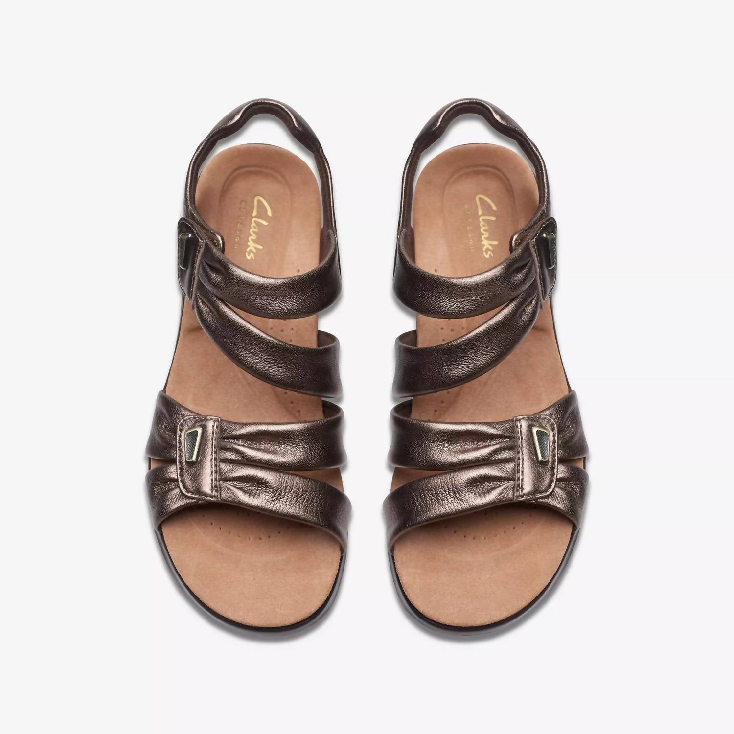 Clarks Women's Kitly Ave Sandals in bronze - women's sandal - alternate view