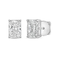 Diana M Jewels - Women's Radiant Lab-grown Diamond Stud Earrings (7.00 Tcw) - Elegant