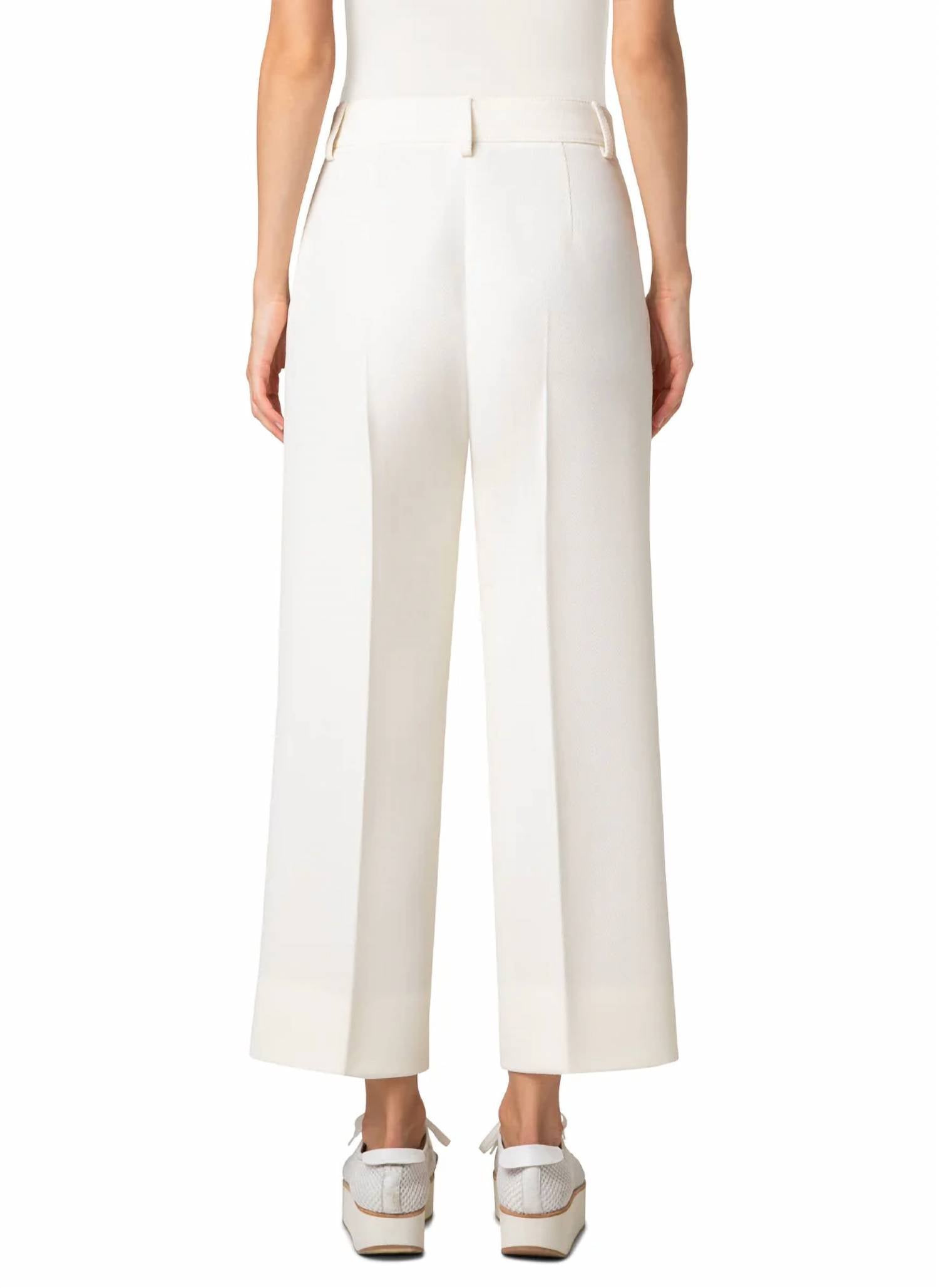 Akris Punto - Chiara Wool Tricotine Wide Pant