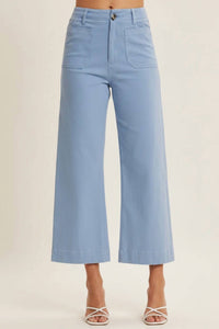 In February - Stretchy Cotton Linen Ankle Pants