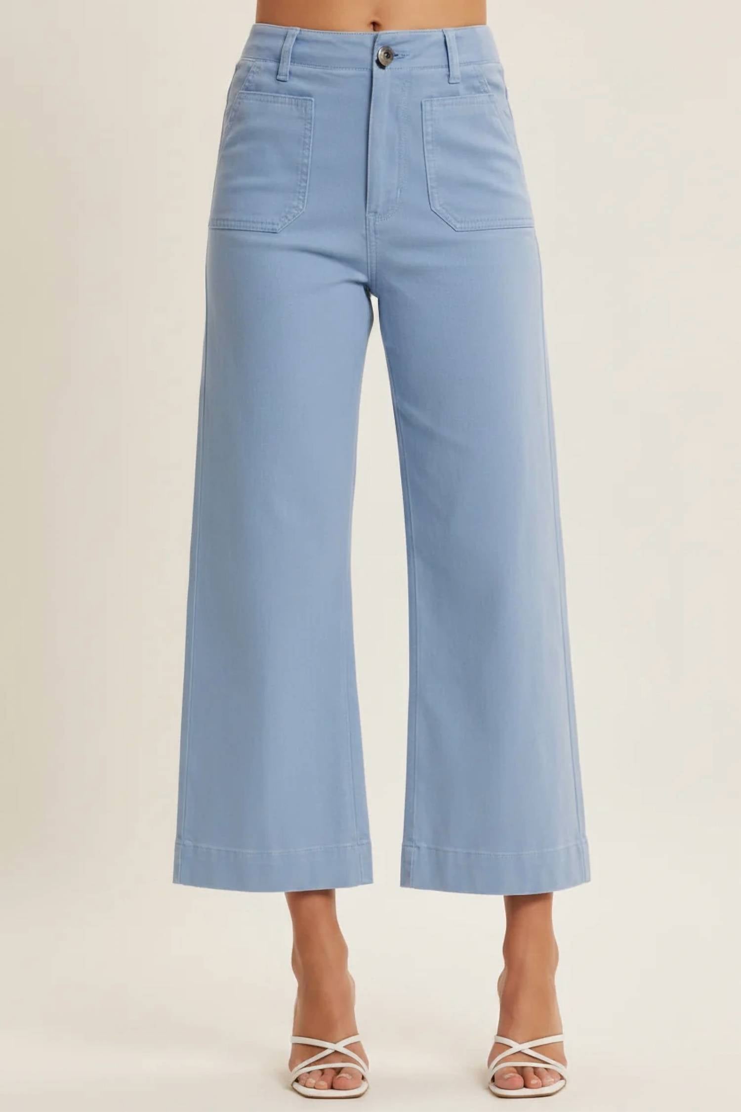 In February - Stretchy Cotton Linen Ankle Pants