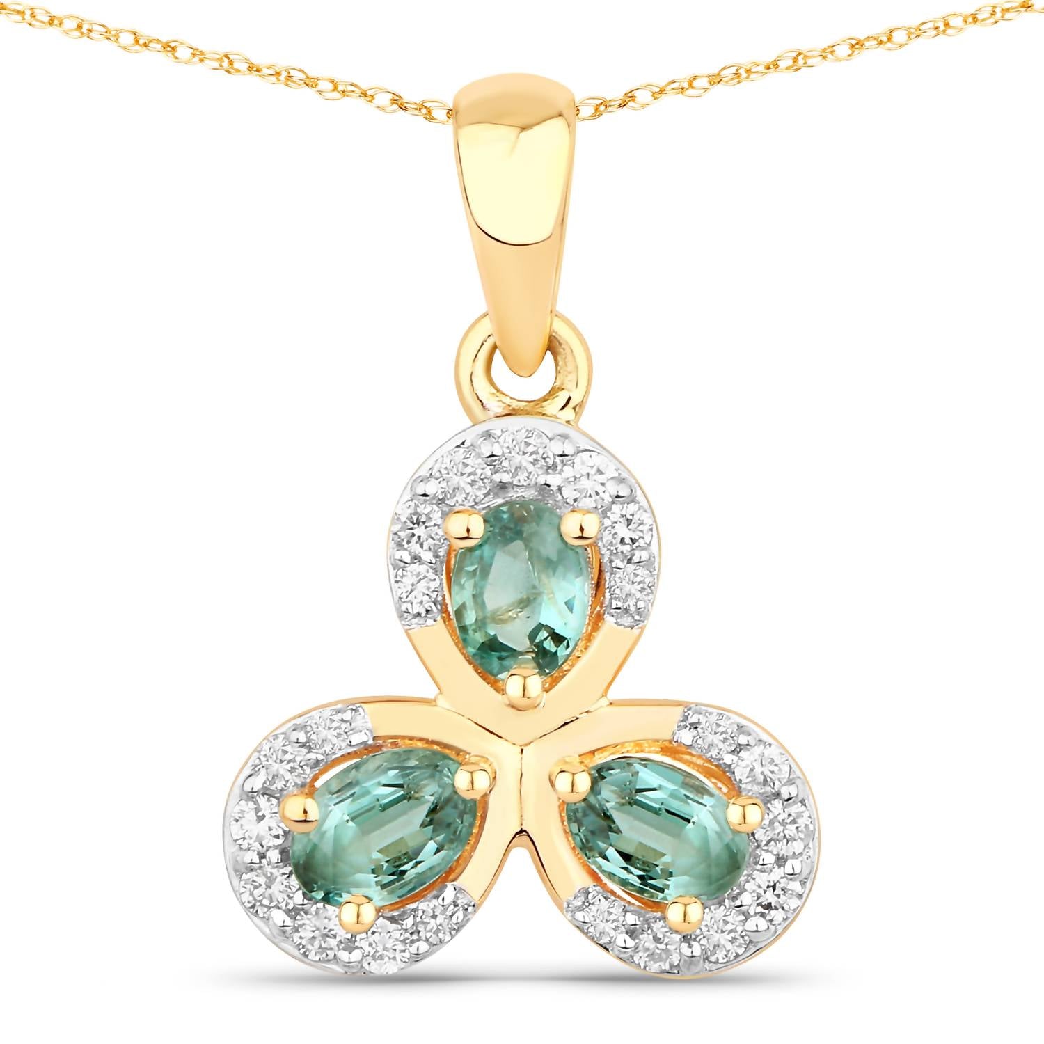 Diana M Jewels - Women's Natural Alexandrite Oval Pendant Necklace (0.55 Ct) - Delicate