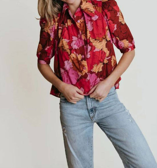 Laroque - Harris Button Up Floral Blouse