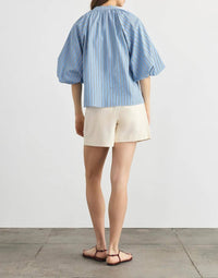 Tanya Taylor - Marine V Neck Balloon Sleeves Top
