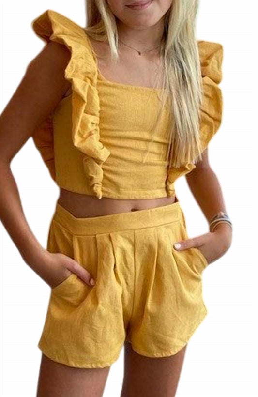 Peixoto - Girl's Short And Top Set