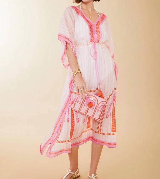Spartina 449 - Palm Stripe Long Kaftan Dress