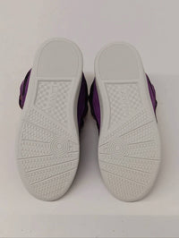 LANVIN Women's Curb Chunky Low Top Sneakers in purple yellow - women's sneaker - view 9