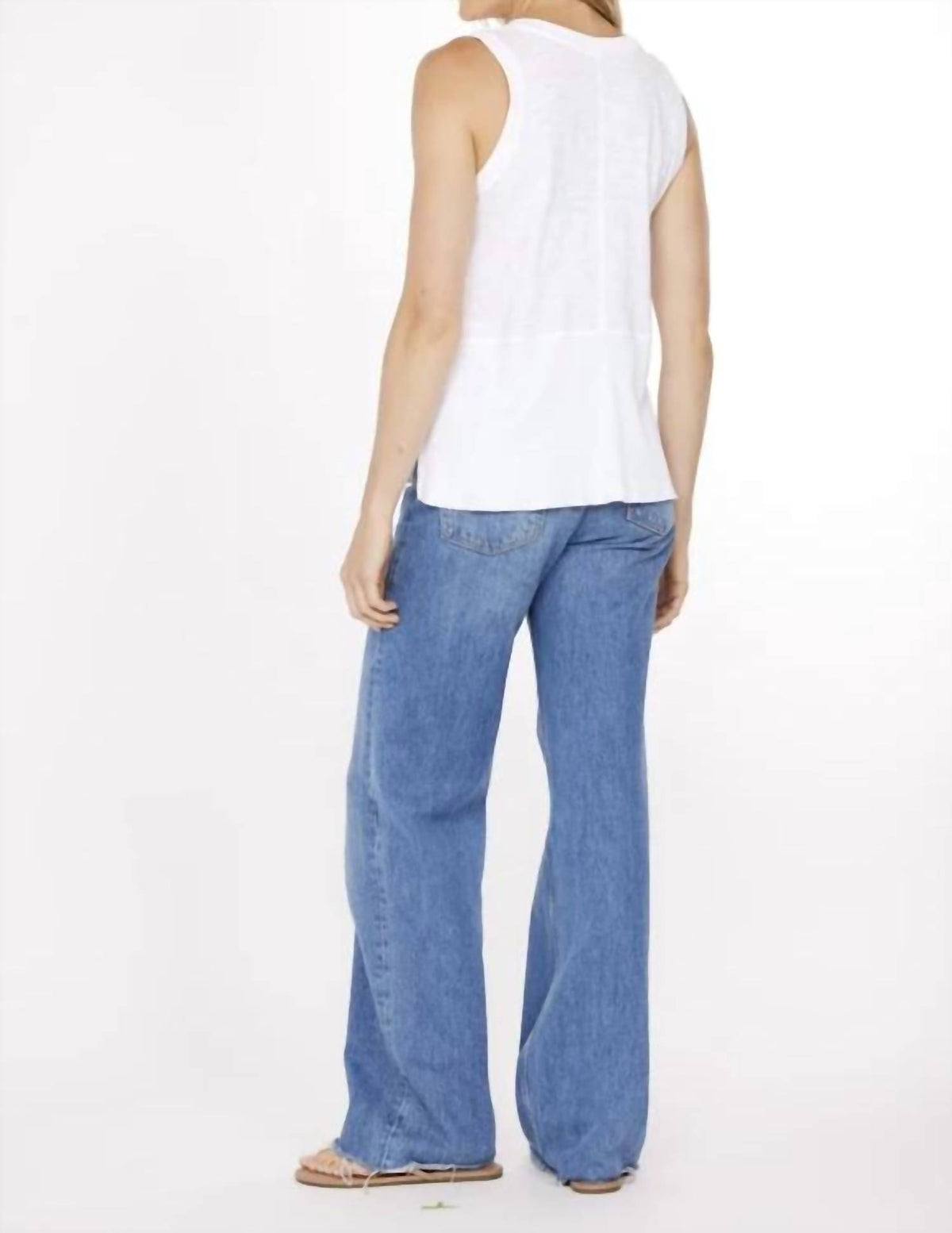 Mododoc - Ribbed Peplum Tank