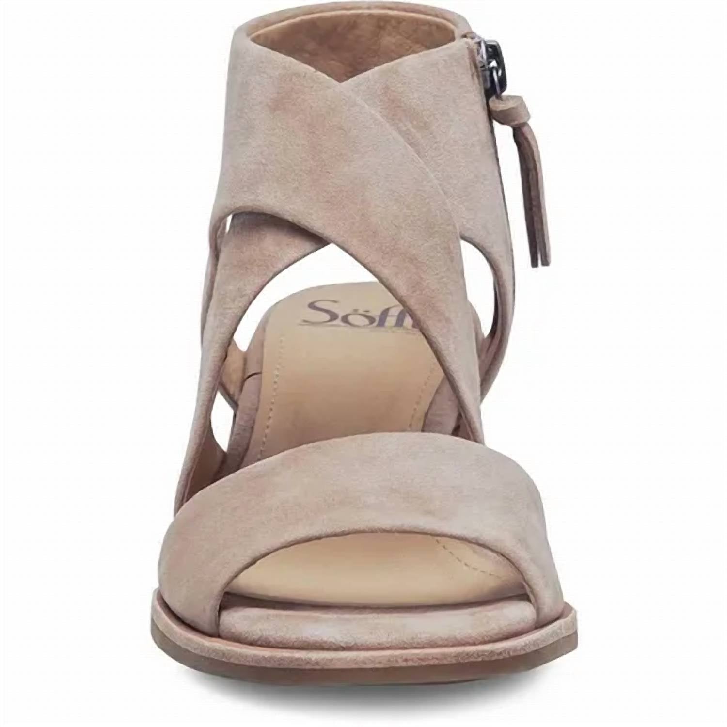 Sofft Women's Camille Sandal in stone suede - women's sandal - view 6