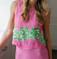 Briton Court - Summer Lattice Boxy Top