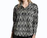 Apny - Henley With Grommets Top