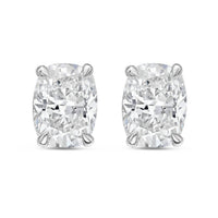 Diana M Jewels - Women's Cushion Lab-grown Diamond Stud Earrings (3.00 Tcw) - Signature