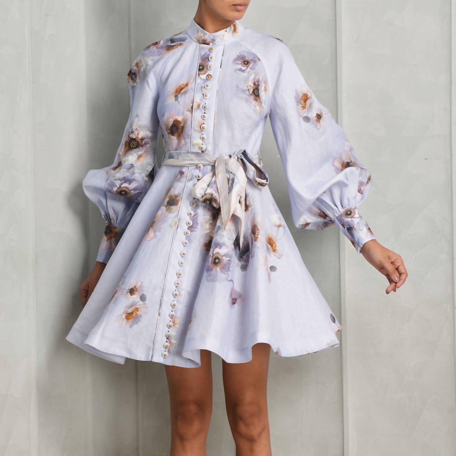 Zimmermann - Hypnotic Buttoned Mini Dress