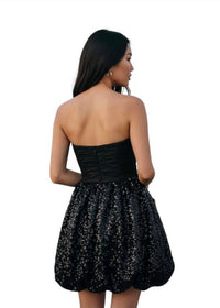 Loveshackfancy - Niko Sequin Bubble Mini Dress