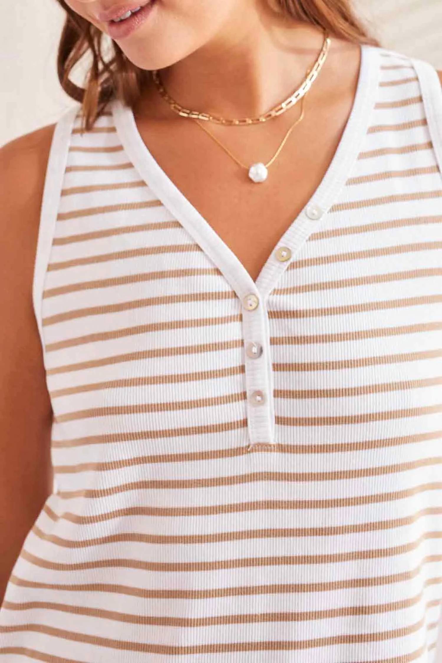 Tribal - Henley Tank Top