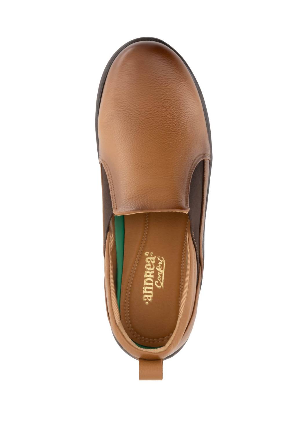Andrea Women's Leather Closed Shoe in brown - women's flats - alternate view