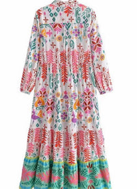 Sundayup - Women's Free Form Button-up Shirt Dress