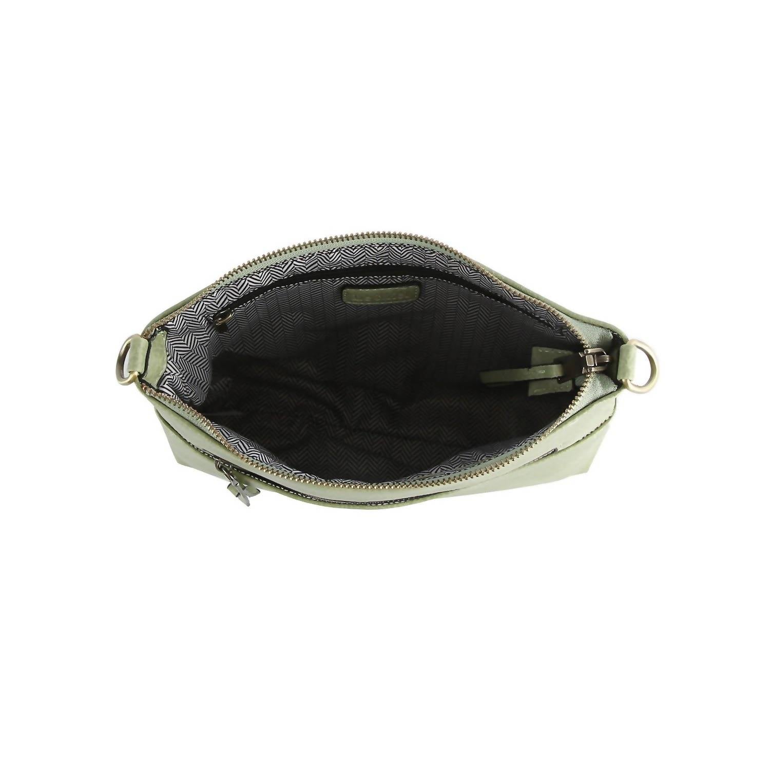 Handbag Factory Corp - Boxy Rectangular Guitar Strap Crossbody Bag