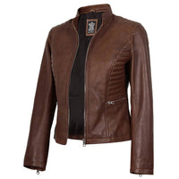 Decrum - Women's Rachel Biker Style Leather Jacket