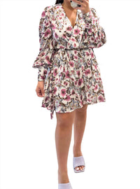 Jacquie The Label - Cafe De Flore Floral Wrap Dress