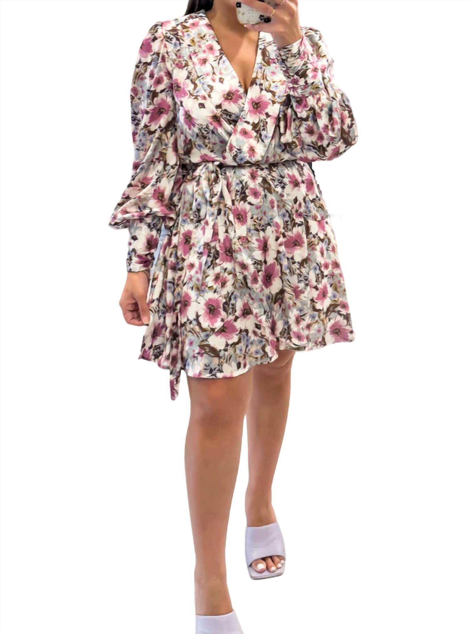 Jacquie The Label - Cafe De Flore Floral Wrap Dress