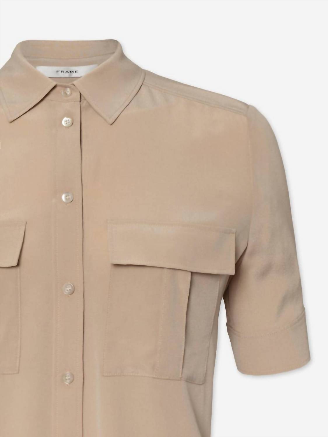 Frame - Women's Patch Pocket Button Down Top