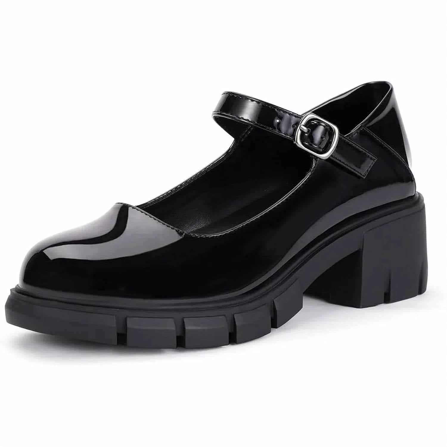 Idifu - Women's Platform Mary Janes Dress Shoes