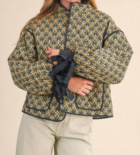 &Merci - Level Up Floral Quilted Jacket