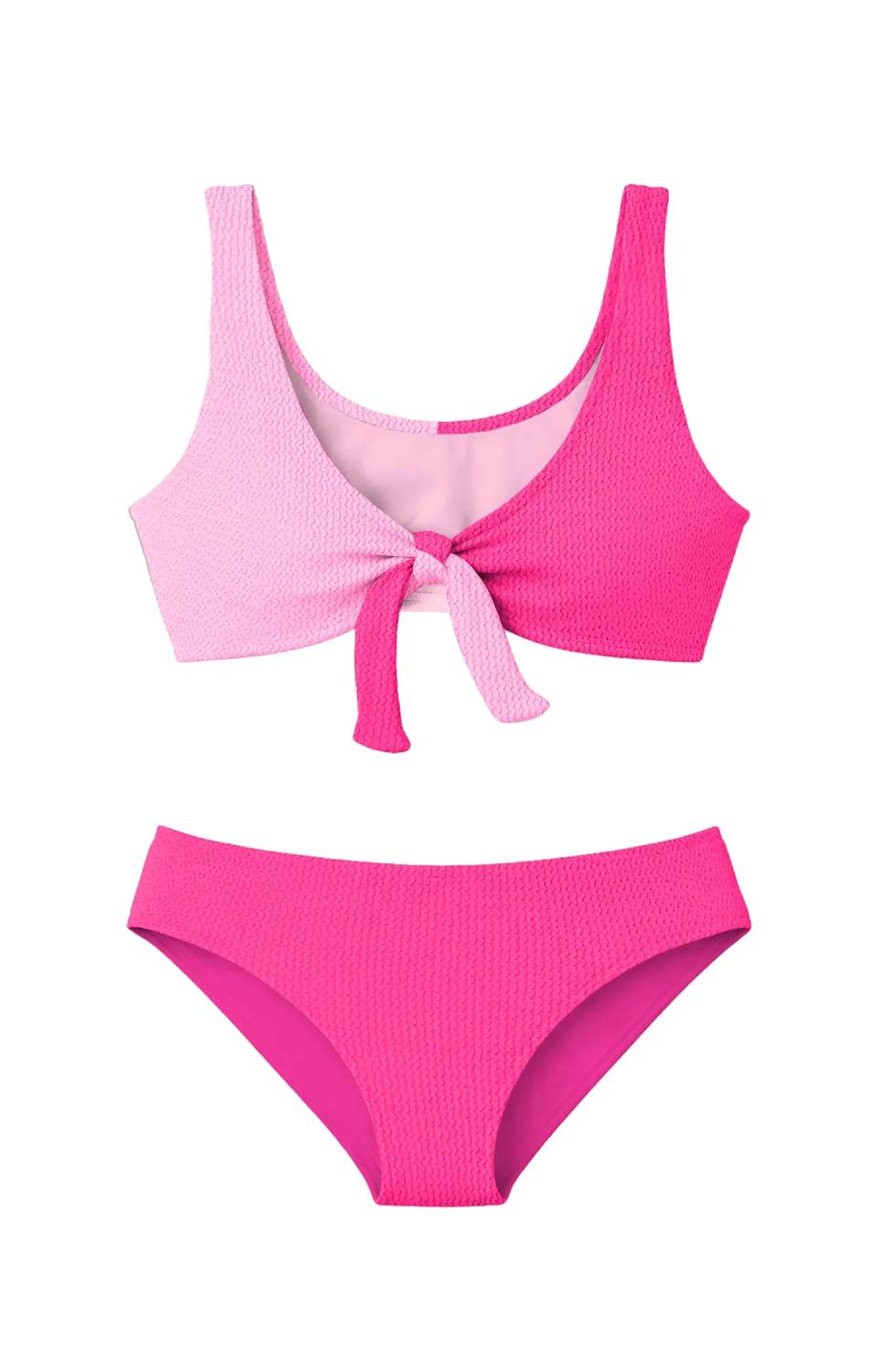 Limeapple - Girl's Izy Crinkle Color Block Bikini