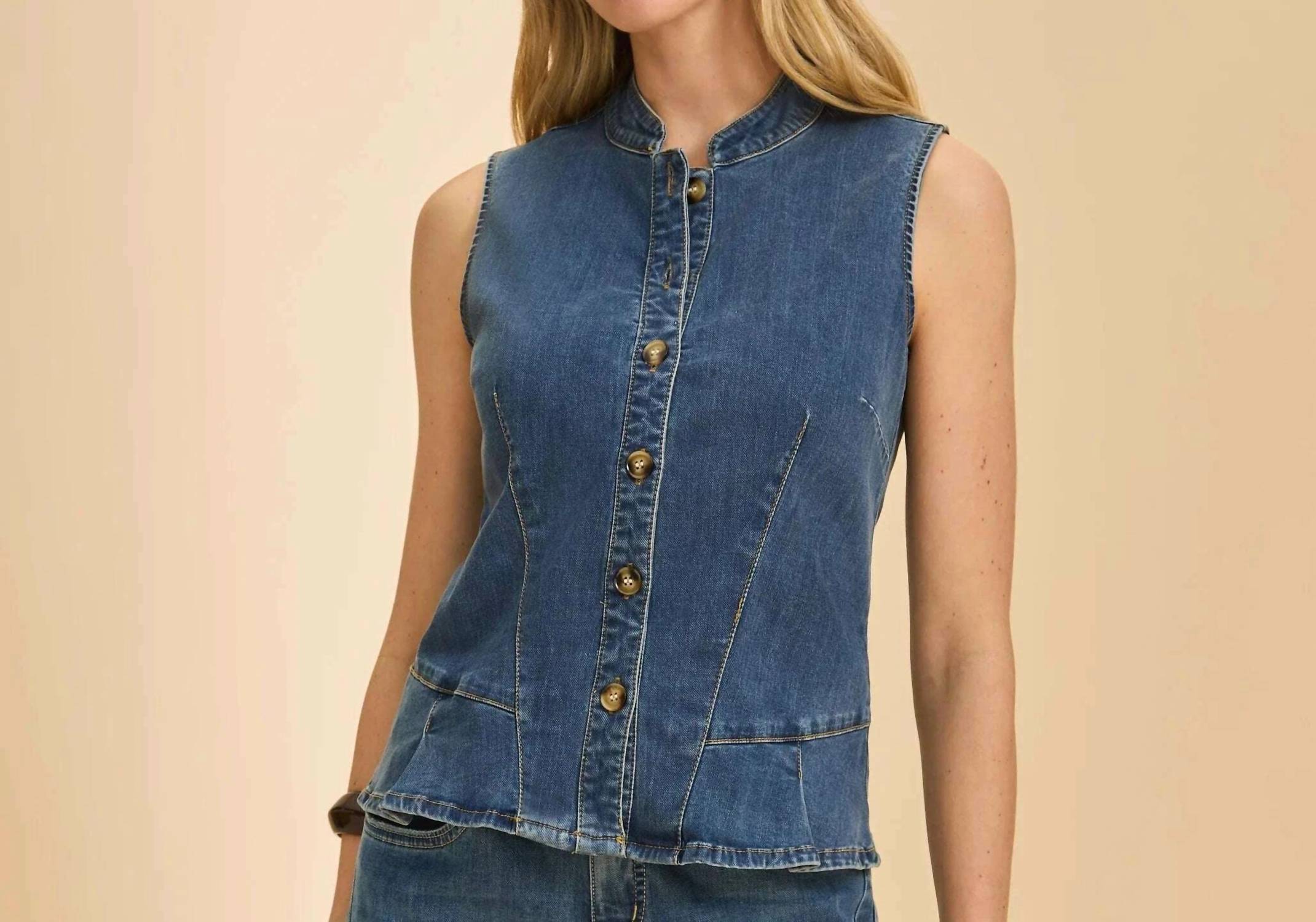 Fdj - Women's Button Up Vest