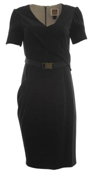 Nue By Shani - Built In Shapewear Faux Wrap Dress