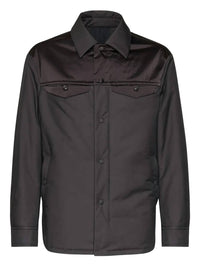 Salvatore Ferragamo - Men's Satin Panel Shirt Jacket
