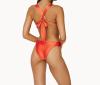 Pq Swim - Tangerine Stevie Halter Bikini Top