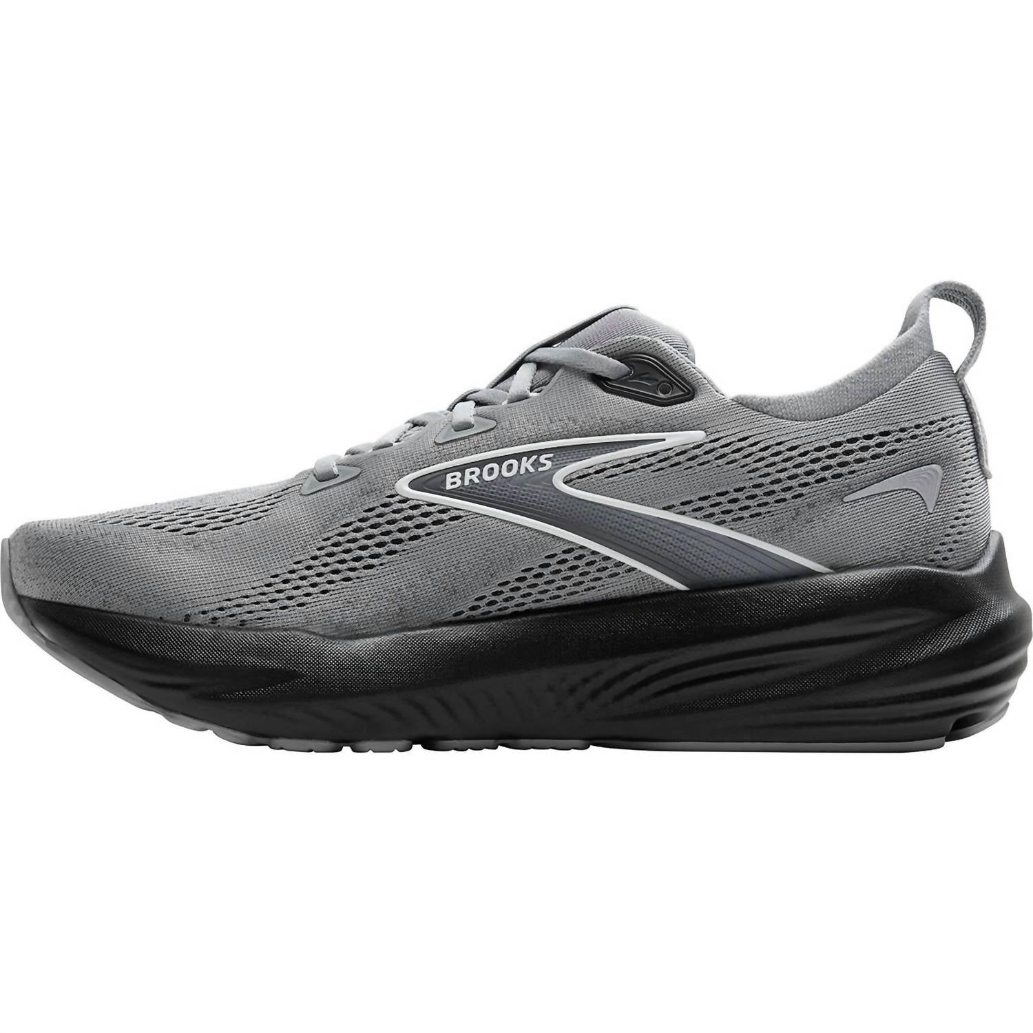 BROOKS Men's Glycerin Gts 22 Running Shoes in primer gray ebony bluewash 8 - men's shoe - view 6