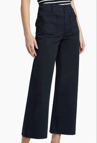 Veronica Beard - Grant Cropped High-rise Wide Leg Pants