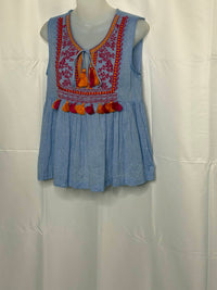 Thml - Women's Sleeveless Embroidered Top