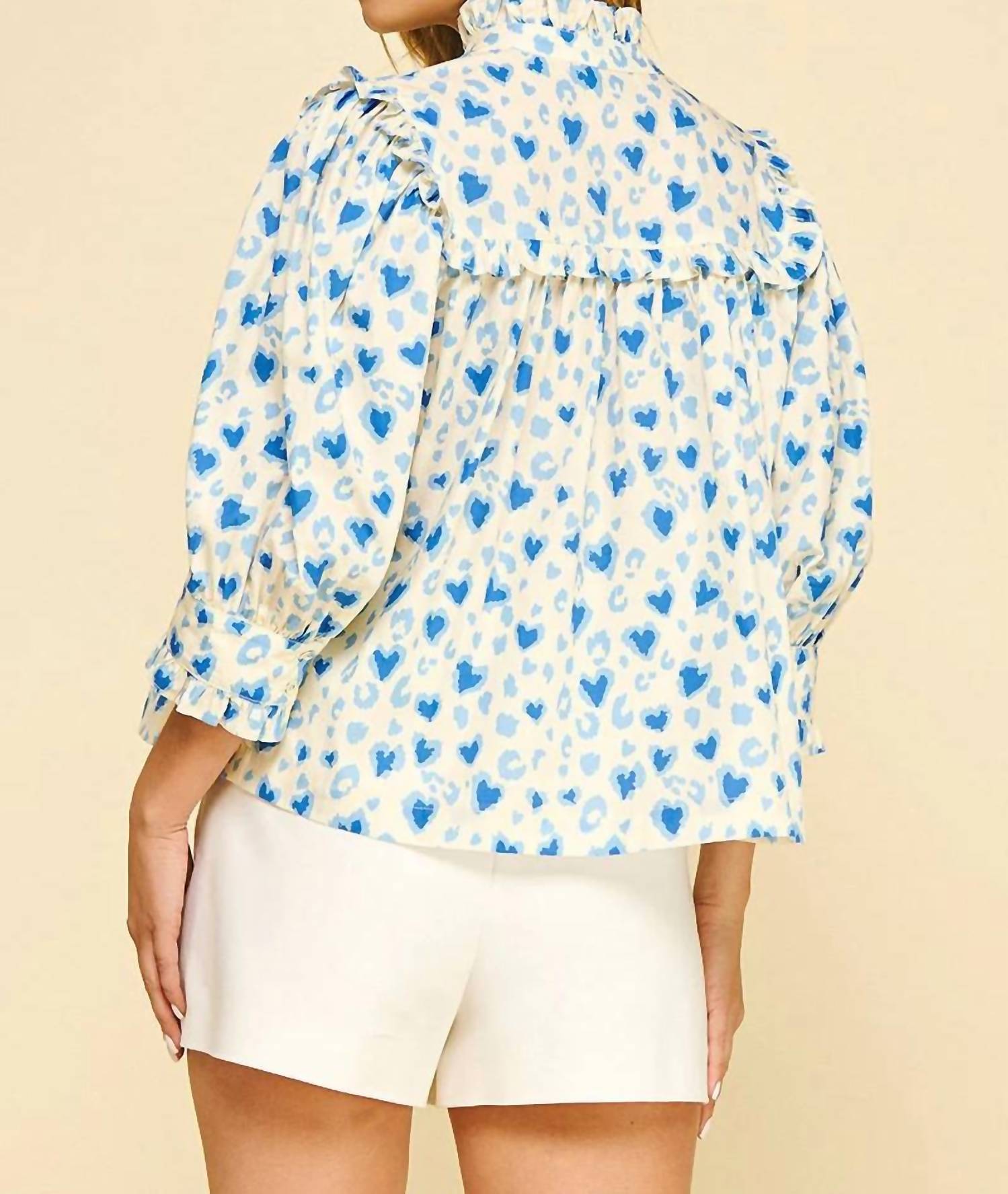 Pinch - Amélie Heart Print Blouse