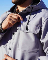 Diamond Apparel - Hooded Shirt Jacket
