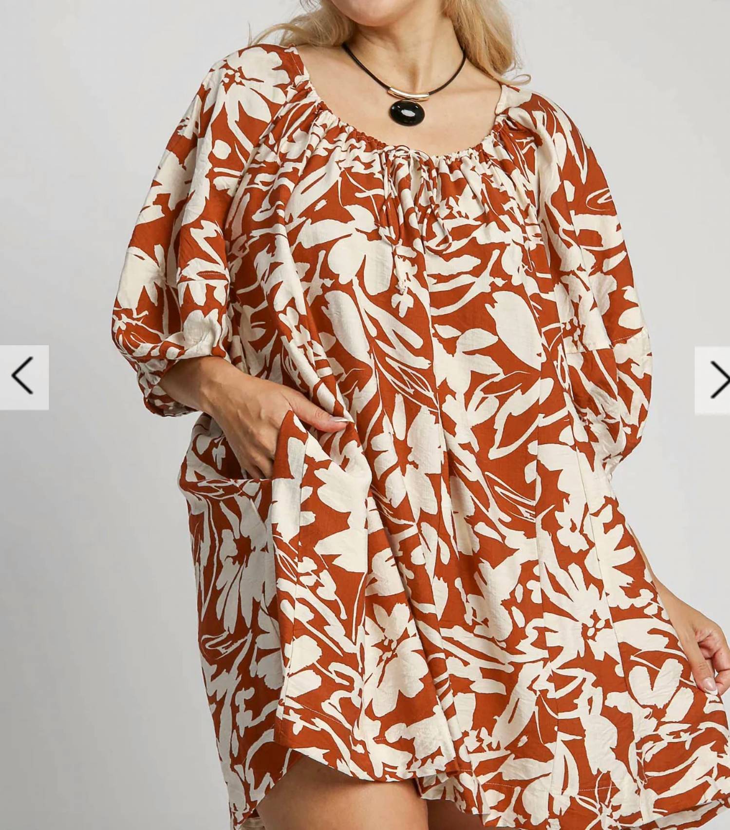 Umgee - Two Tone Mini Dress
