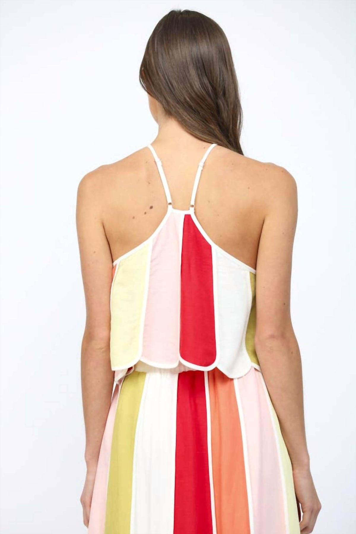 Fate - Color Block Halter Top