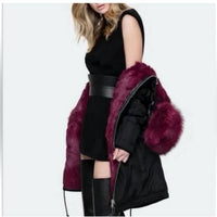 Nicole Benisti - Madison Leather Trim Coat Jacket