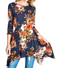 Oddi - Blooming Beauty Floral Swing Top