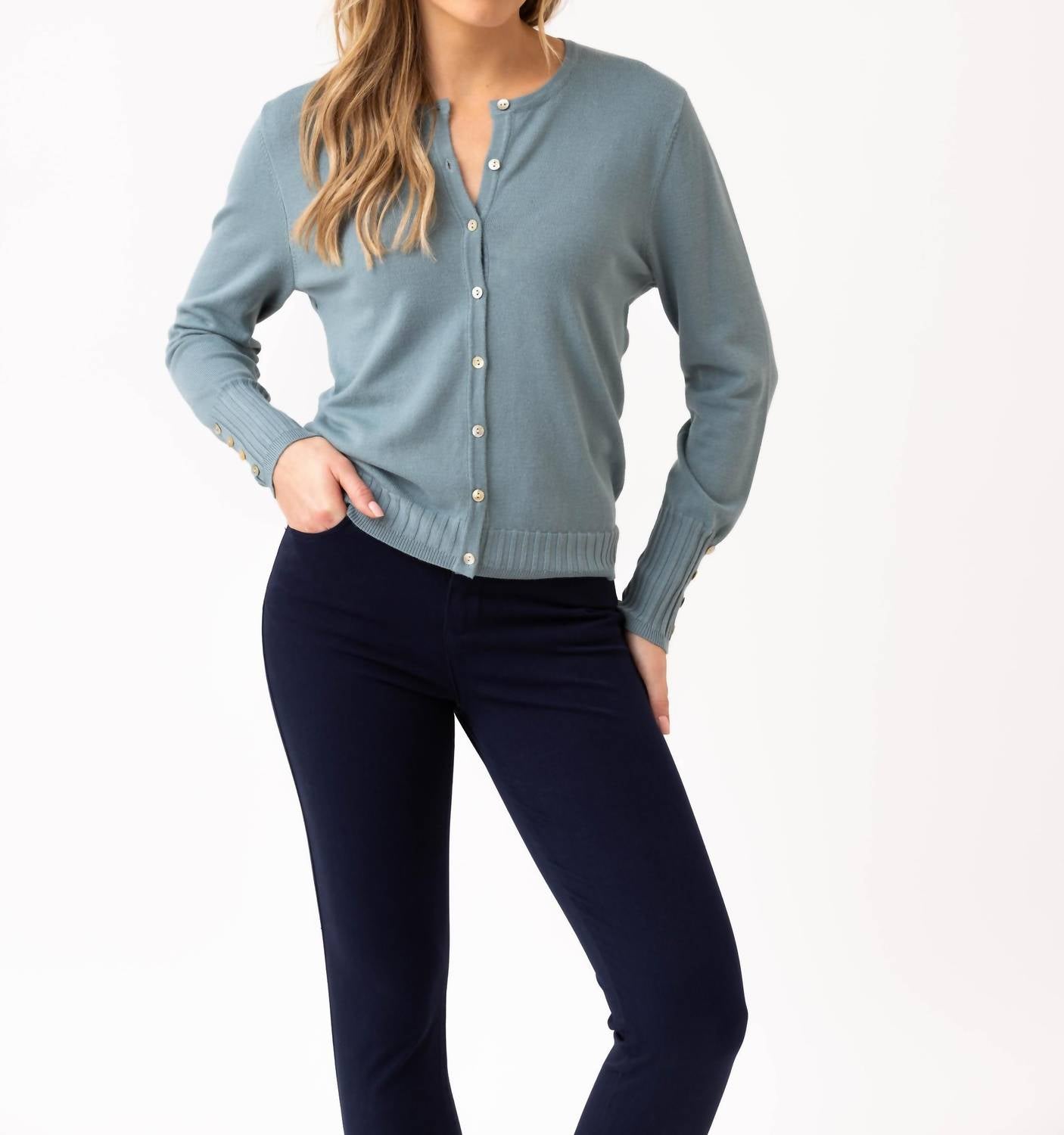 Marble - Essential Button Cardigan