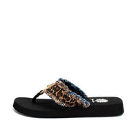 Yellowbox - Women's Chic Twist With Fringe Flipflop