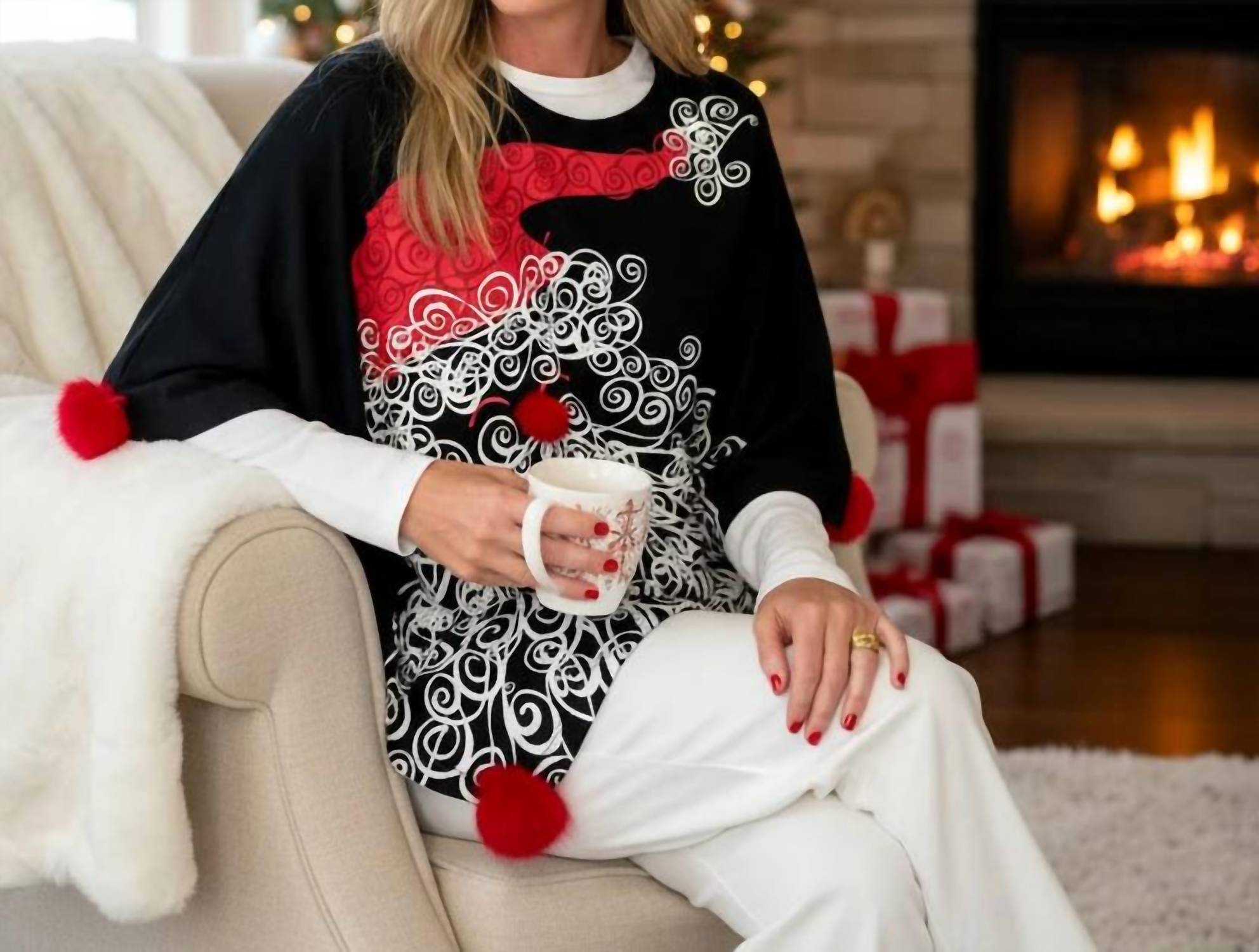 Mccc Sportswear - Scrolly Santa Poncho